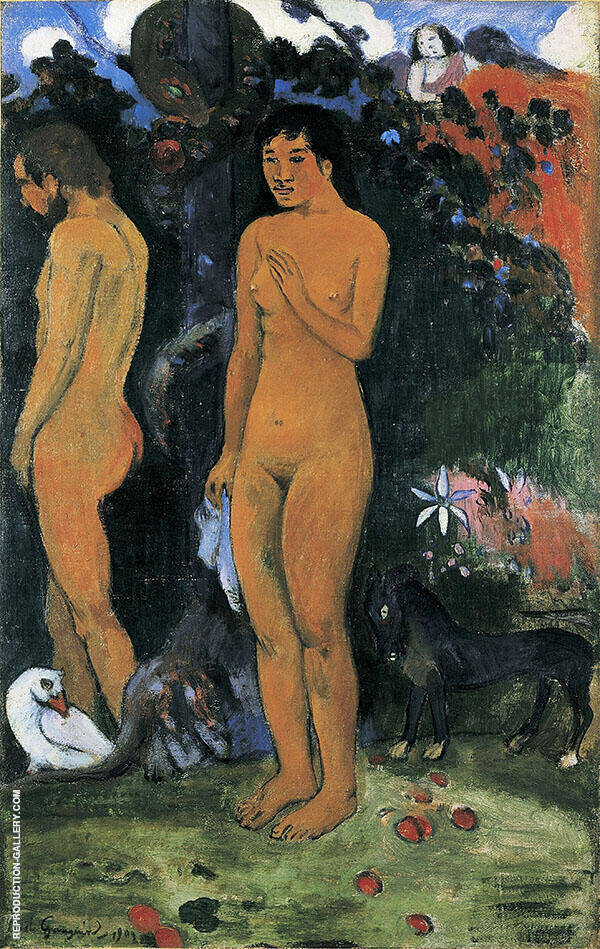 Adam and Eve by Paul Gauguin | Oil Painting Reproduction