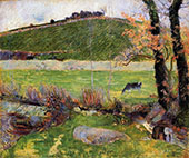 A Meadow on the Banks of the Aven 1888 By Paul Gauguin