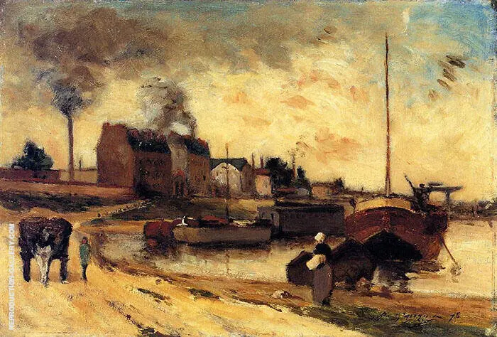 Cail Factories and Quai de Grenelle 1875 By Paul Gauguin