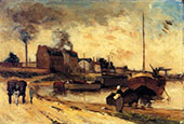 Cail Factories and Quai de Grenelle 1875 By Paul Gauguin