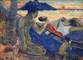 Canoe Tahitian Family Te Vaa 1896 By Paul Gauguin