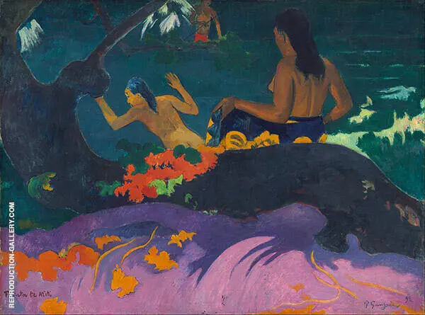 Fatata te Miti By the Sea 1892 By Paul Gauguin