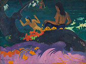 Fatata te Miti By the Sea 1892 By Paul Gauguin