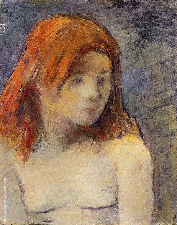 Bust of a Nude Girl 1884 By Paul Gauguin