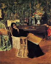 In The Studio By William Merritt Chase
