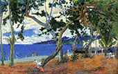 By the Seashore 1887 By Paul Gauguin