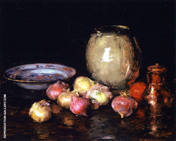 Just Onions by William Merritt Chase | Oil Painting Reproduction