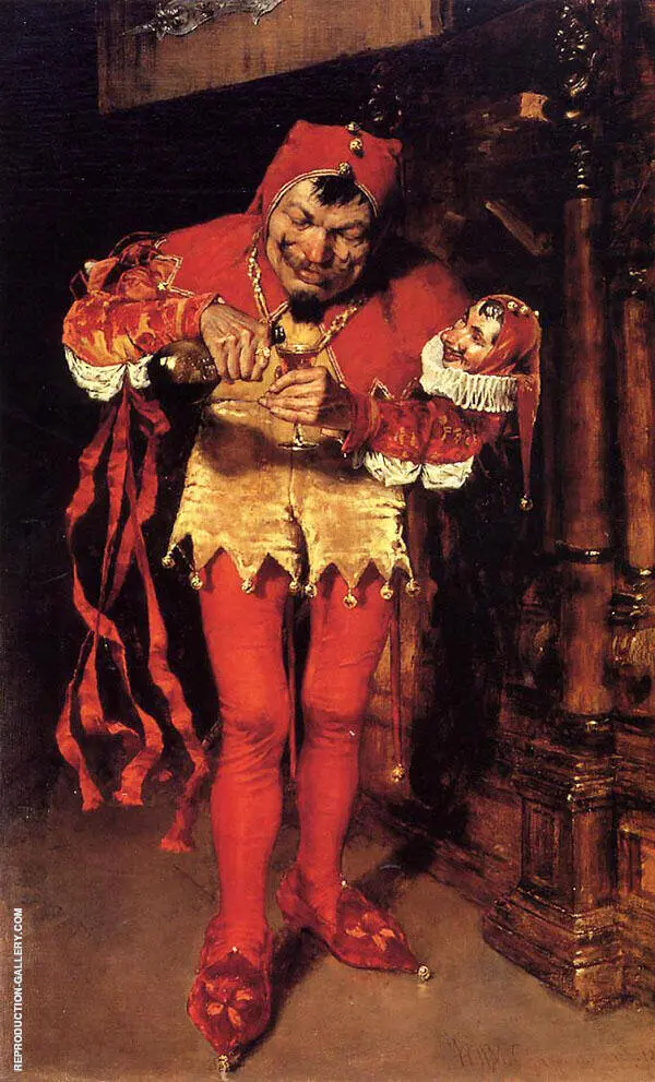 Keying Up The Court Jester 1875 By William Merritt Chase