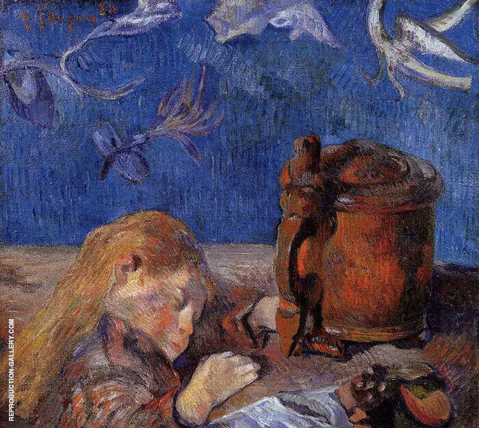 Clovis Asleep 1884 By Paul Gauguin