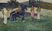 Composition with Figures in a Horse By Paul Gauguin