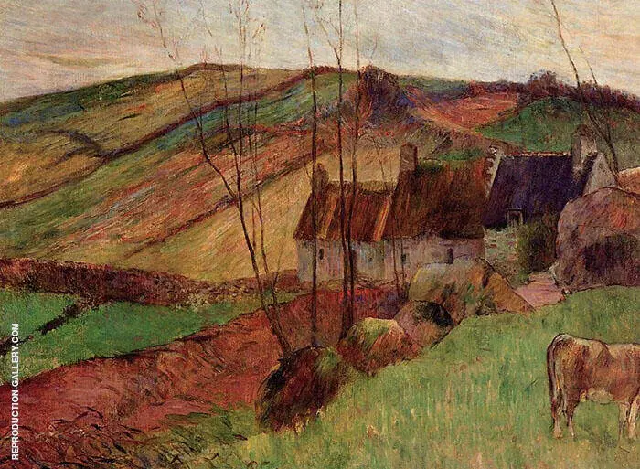 Cottages on the Mount Sainte Marguerite 1888 By Paul Gauguin