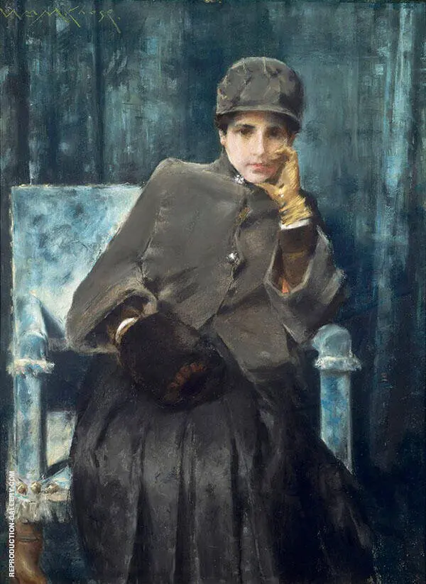 Meditation 1886 By William Merritt Chase