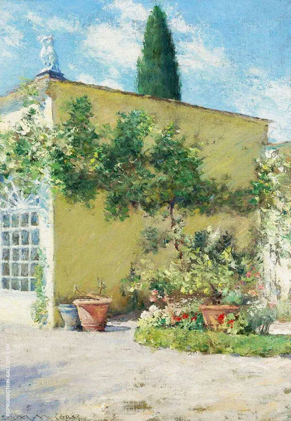Orangerie of The Case Villa in Florence By William Merritt Chase
