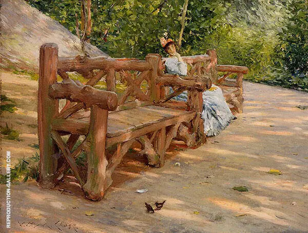 Park Bench By William Merritt Chase