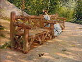 Park Bench By William Merritt Chase