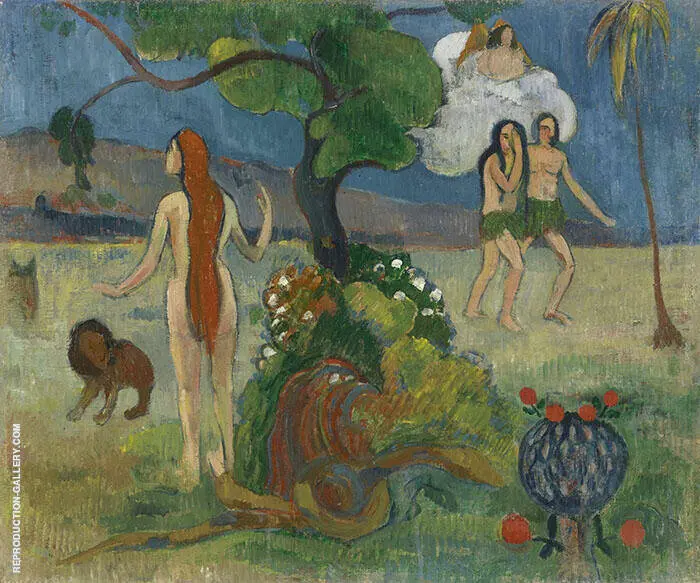 Adam and Eve Paradise Lost c1890 By Paul Gauguin