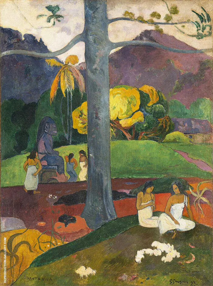 In the Olden Times, Mata Mua 1892 By Paul Gauguin