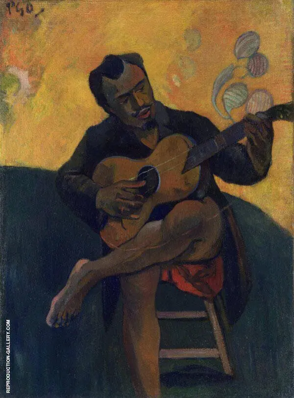 The Guitar Player 1894 By Paul Gauguin
