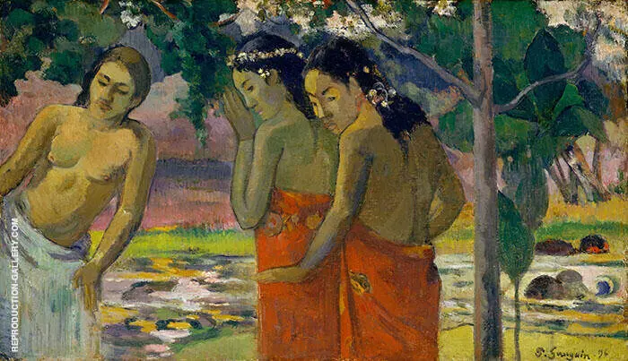 Three Tahitian Women 1896 By Paul Gauguin