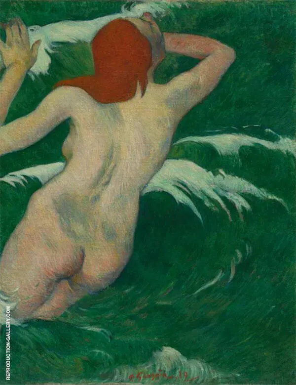 In the Waves 1889 By Paul Gauguin
