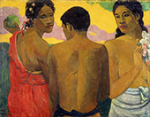 Three Tahitians 1899 By Paul Gauguin