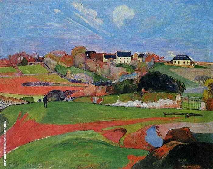 Fields of Poldhu 1890 By Paul Gauguin
