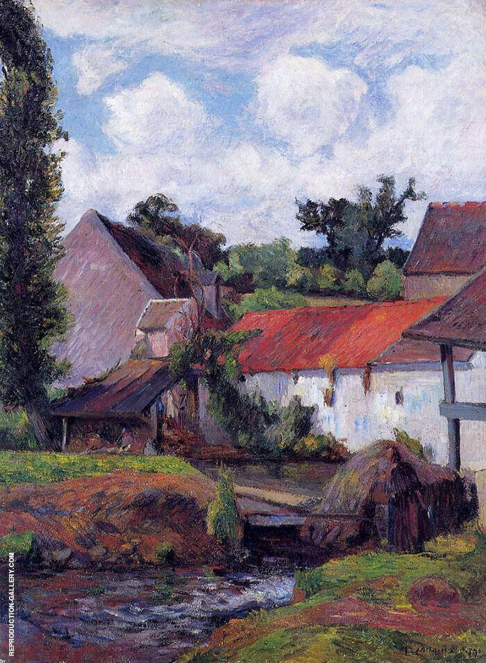 Farm in Osny 1882 by Paul Gauguin | Oil Painting Reproduction