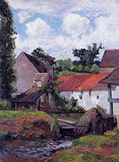 Farm in Osny 1882 By Paul Gauguin