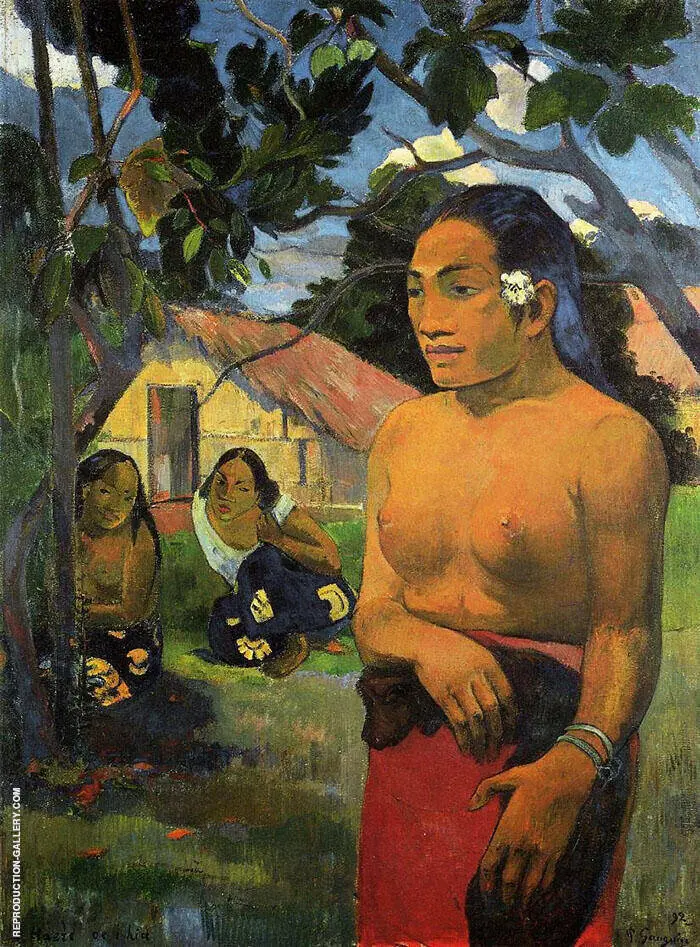 Where are you Going, E Haere Oe Hia 1892 By Paul Gauguin