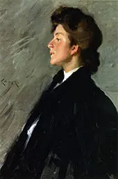 Portrait of Miss Bellemy By William Merritt Chase