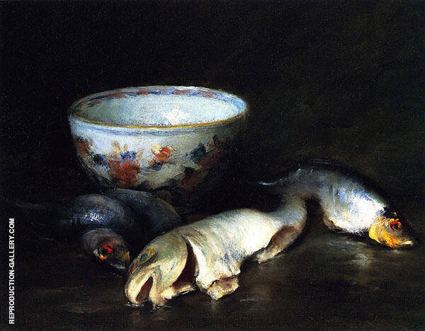Still LIfe with Fish by William Merritt Chase | Oil Painting Reproduction