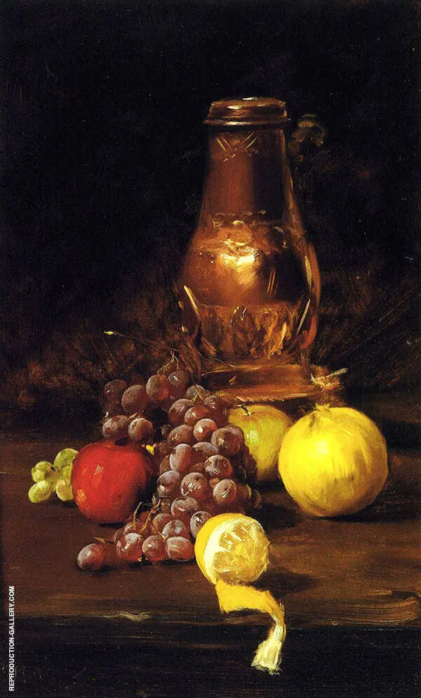 Still Life with Fruit By William Merritt Chase