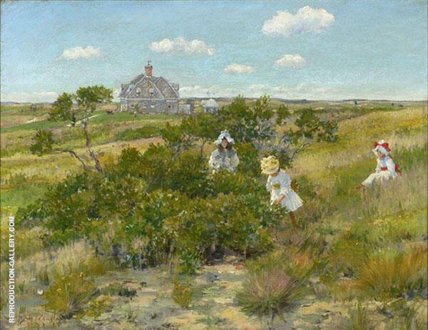 The Bayberry Bush by William Merritt Chase | Oil Painting Reproduction
