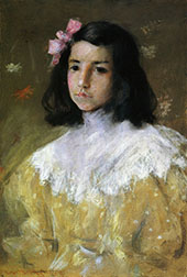 The Pink Bow By William Merritt Chase