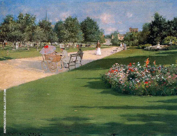 Tompkins Park Brooklyn By William Merritt Chase