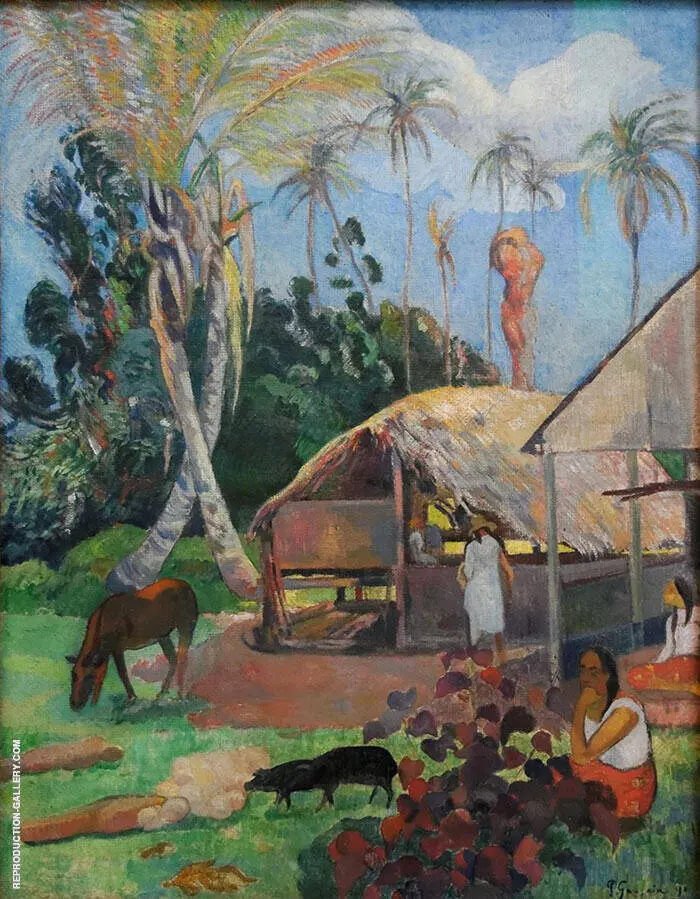 The Black Pigs 1891 By Paul Gauguin