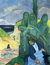 Green Christ Breton Calvary 1889 By Paul Gauguin