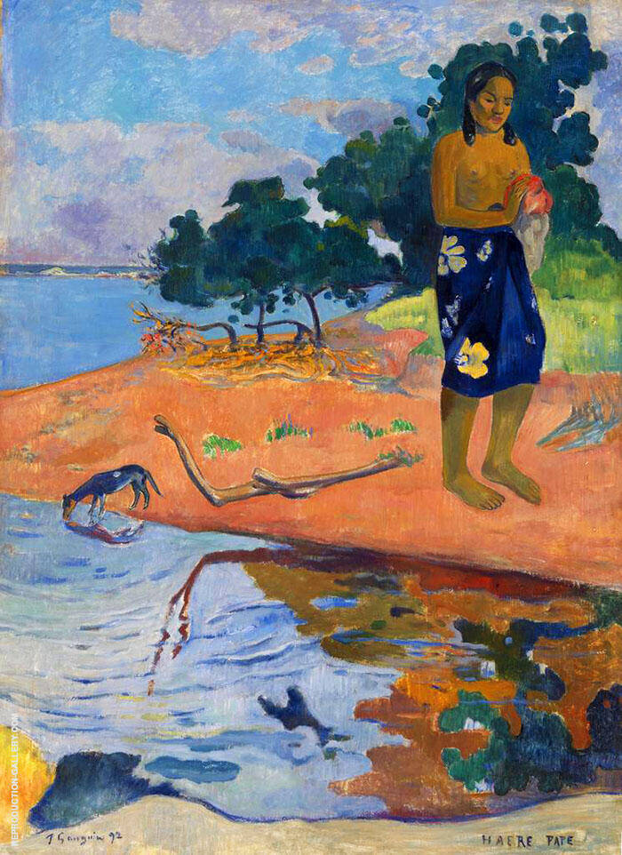Haere Pape 1892 by Paul Gauguin | Oil Painting Reproduction