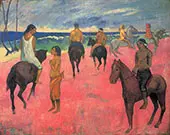 Horsemen on the Beach 1902 By Paul Gauguin