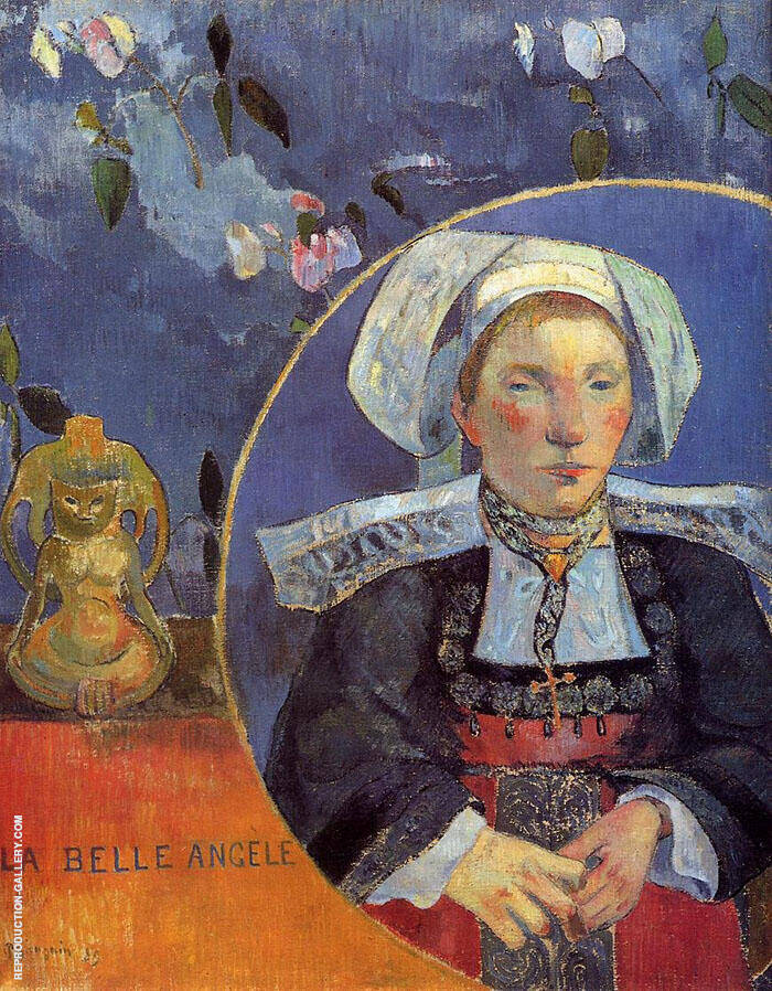La Belle Angele, Madam Satre the Inkeeper at Pont Aven 1889 | Oil Painting Reproduction
