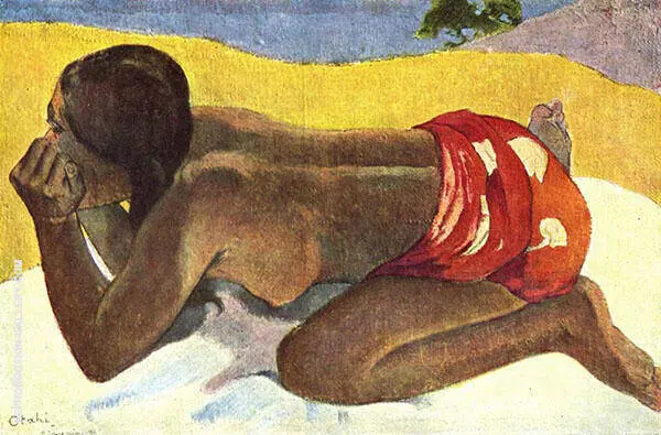 Alone, Otahi 1893 By Paul Gauguin