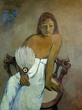 Girl with Fan 1902 By Paul Gauguin