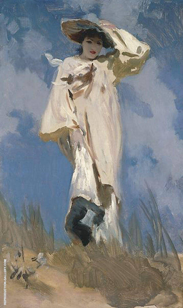 A Gust of Wind 1886 by John Singer Sargent | Oil Painting Reproduction
