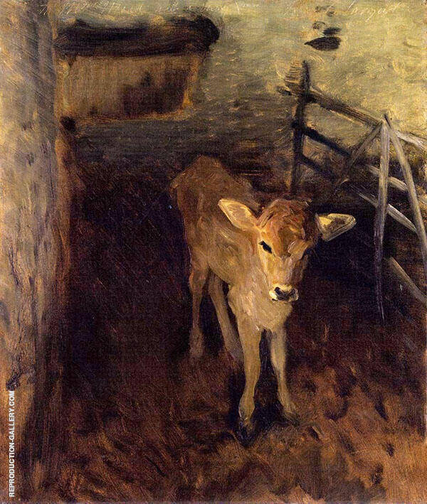 A Jersey Calf by John Singer Sargent | Oil Painting Reproduction