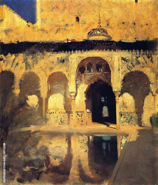 Alhambra Patio de los Arrayanes | Oil Painting Reproduction