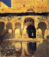 Alhambra Patio de los Arrayanes By John Singer Sargent