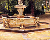 A Marble Fountain at Aranjuez Spain 1912 By John Singer Sargent