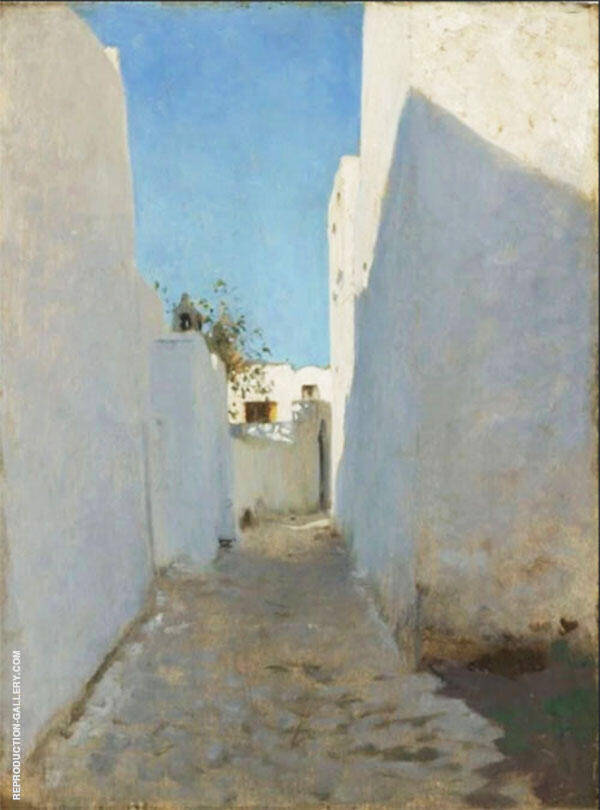 A Moroccan Street Scene by John Singer Sargent | Oil Painting Reproduction