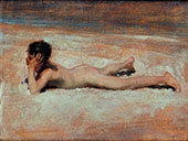 A Nude Boy on a Beach 1878 By John Singer Sargent