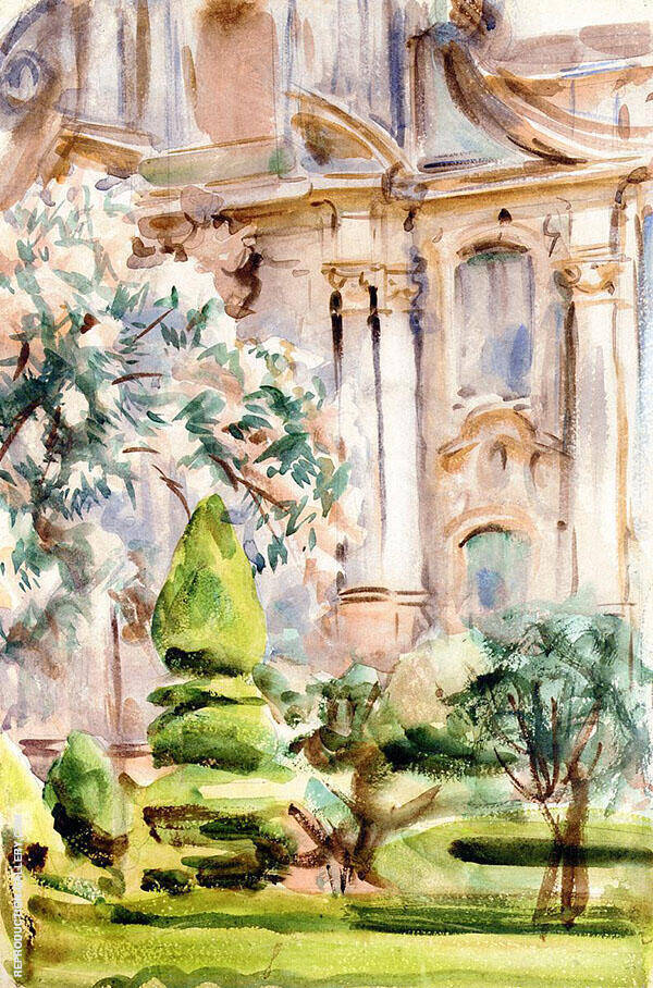 A Palace and Gardens Spain | Oil Painting Reproduction